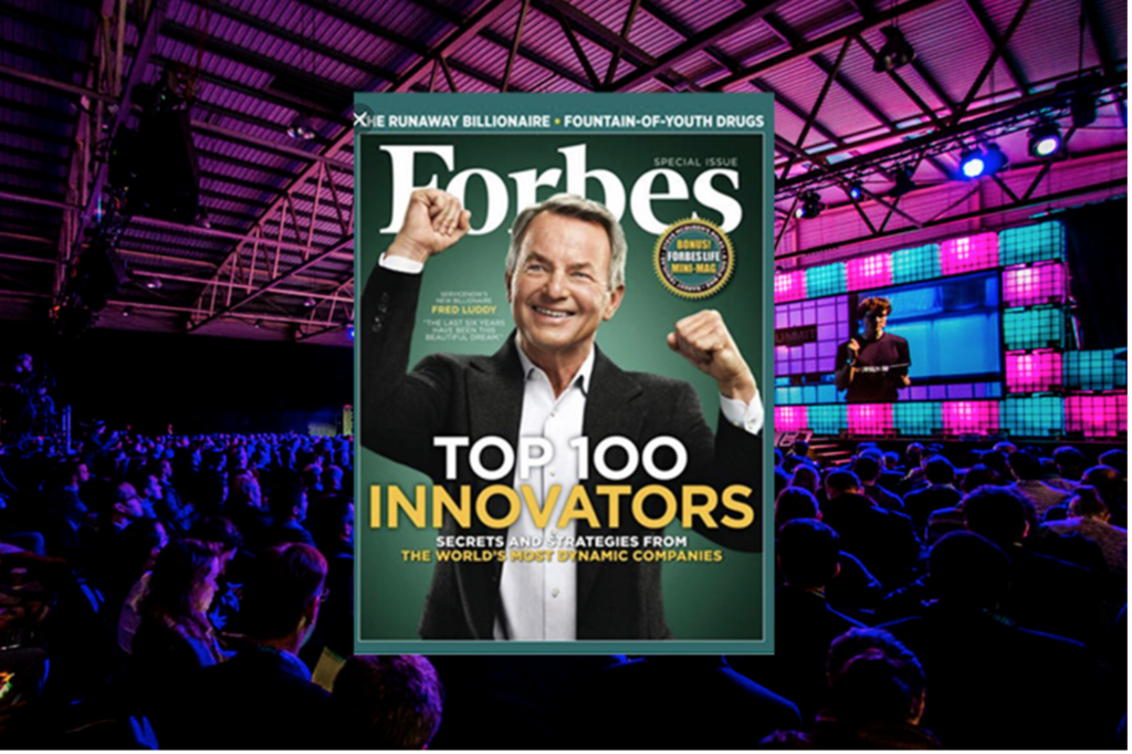 Forbes magazine edition naming Apply one of the most disruptive startups 